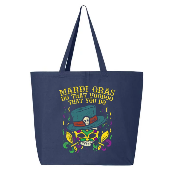 Mardi Gras Voodoo Skull Funny Nola New Orleans Carnival Gift Meaningful Gift 25L Jumbo Tote