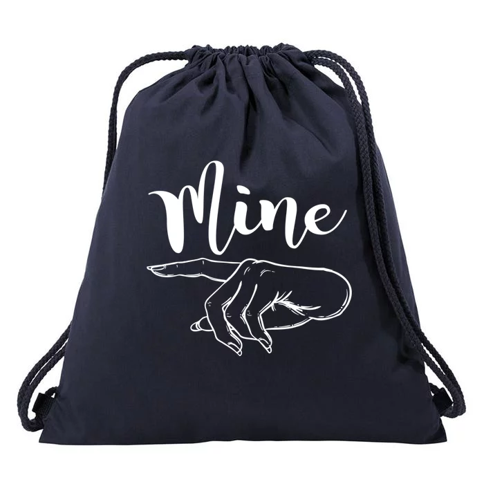 Mine Gift Valentine's Day Meaningful Gift Drawstring Bag