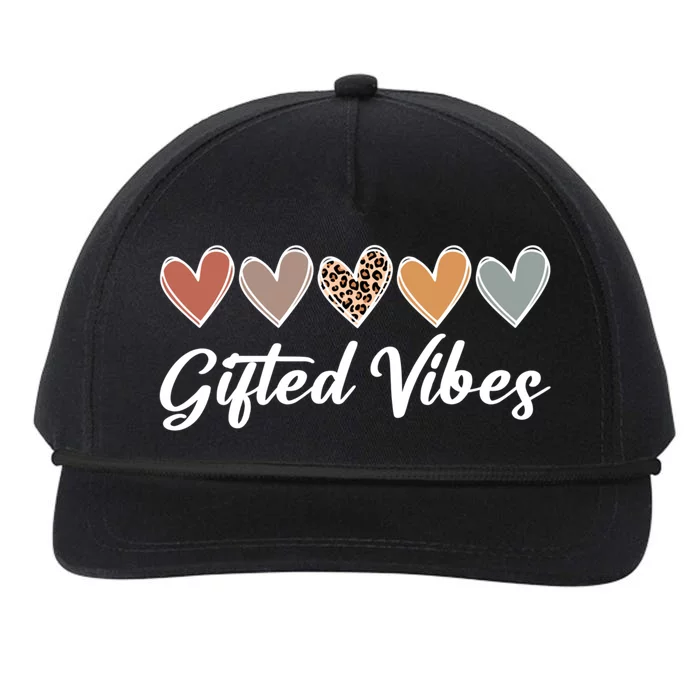 Matching Gifted Vibes Teacher Education Team School Squad Great Gift Snapback Five-Panel Rope Hat