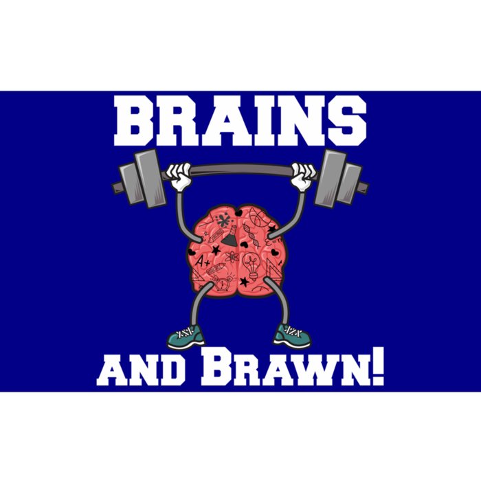 Men Gym Workout Brains And Brawn! Meaningful Gift Bumper Sticker