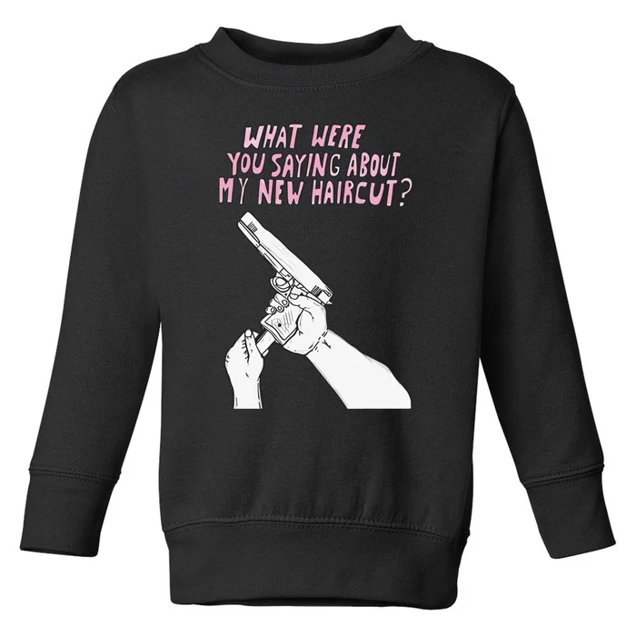 Matt Gray What Were Saying About My New Haircut Toddler Sweatshirt