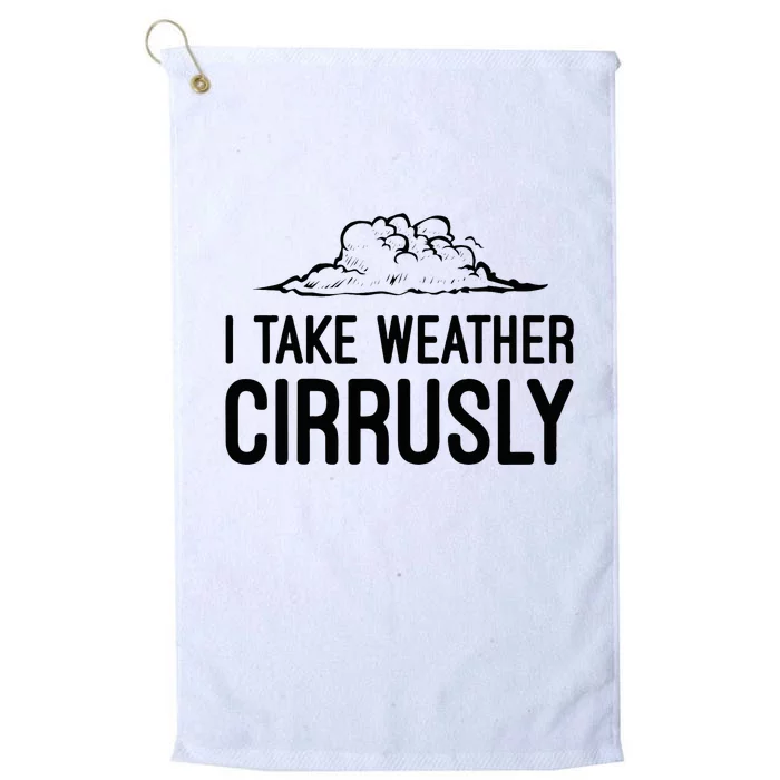 Meteorologist Gift Weather Meteorology Platinum Collection Golf Towel