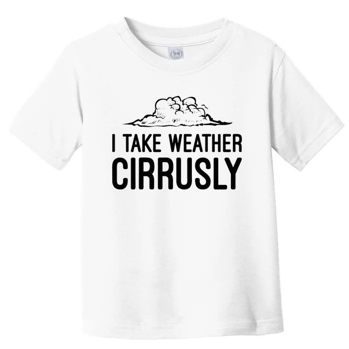 Meteorologist Gift Weather Meteorology Toddler T-Shirt