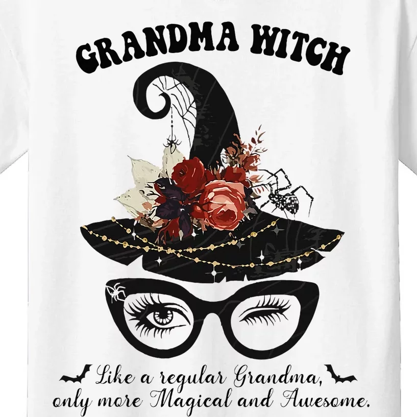 Magical Grandma Witch Awesome Halloween Witchy Grandma Kids T-Shirt