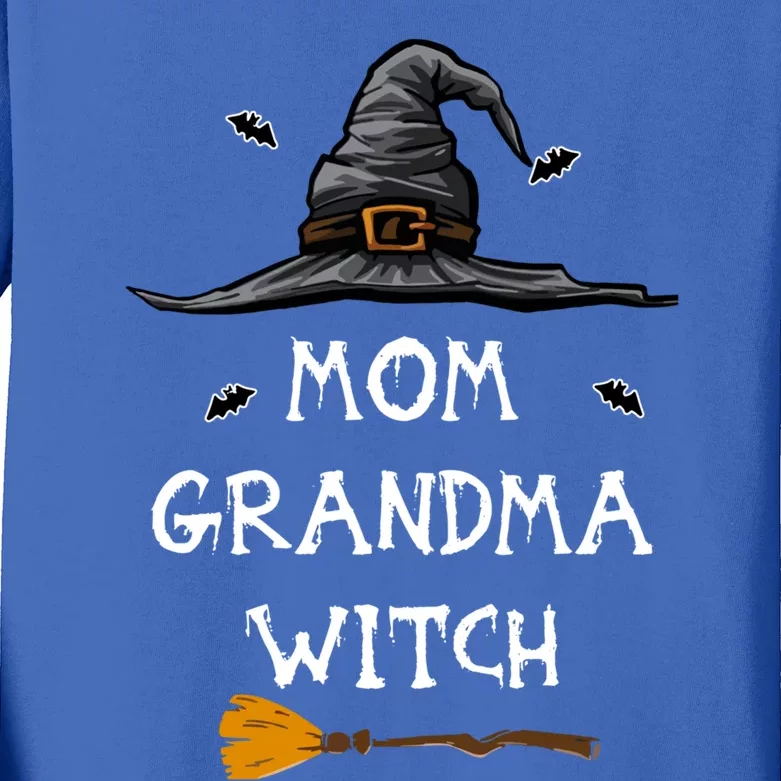 Mom Grandma Witch Halloween Gift Kids Long Sleeve Shirt