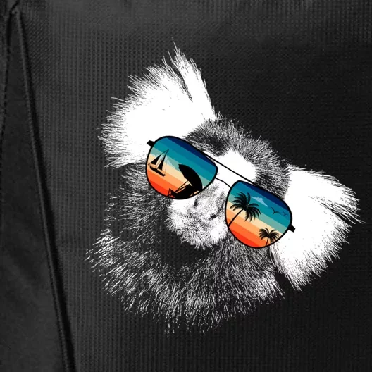 Marmoset Gift With Glasses Sunglasses Retro Style Great Gift City Backpack