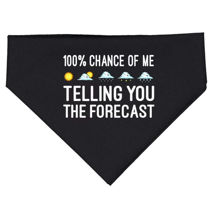 Meteorology Gift Weather Enthusiasts Cool Weatherman USA-Made Doggie Bandana