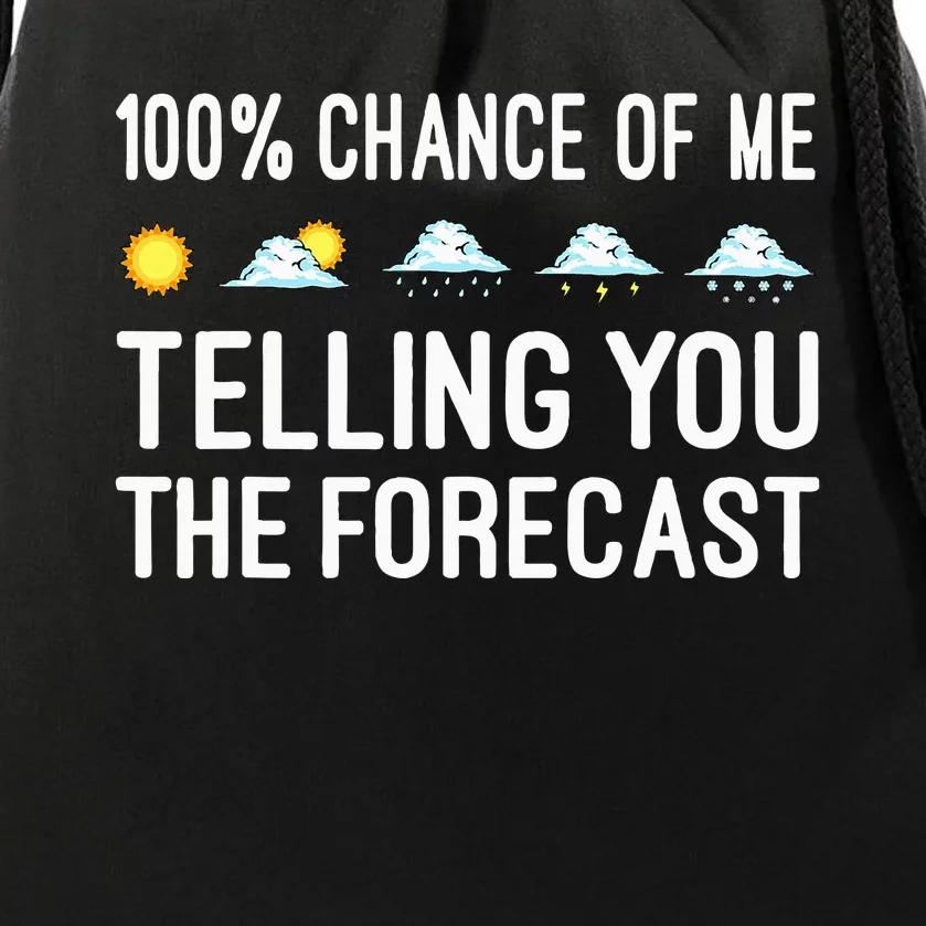 Meteorology Gift Weather Enthusiasts Cool Weatherman Drawstring Bag