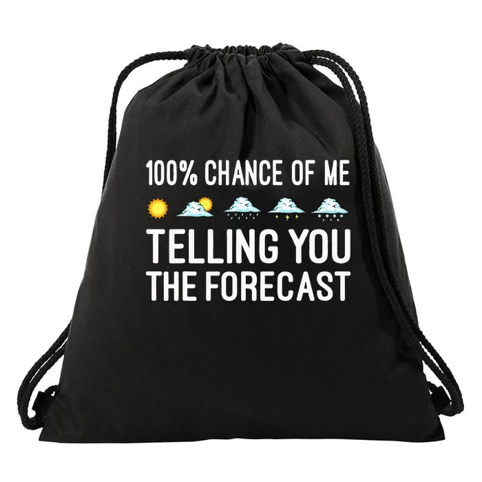 Meteorology Gift Weather Enthusiasts Cool Weatherman Drawstring Bag