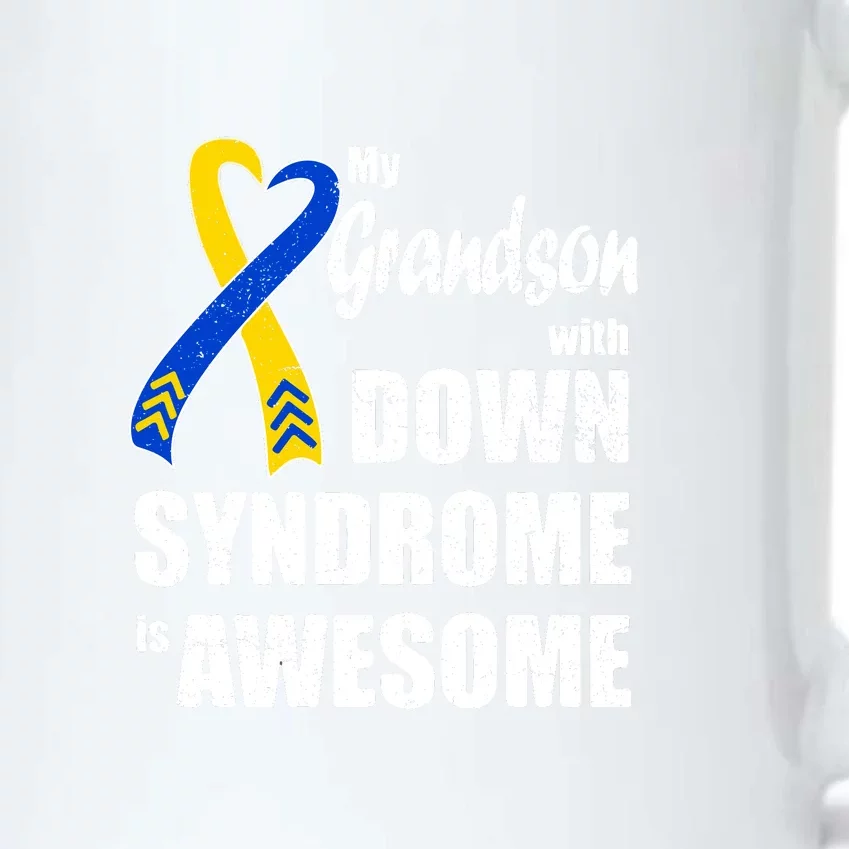 My Grandson With Down Syndrome Is Awesome Gift Family Matching Black Color Changing Mug