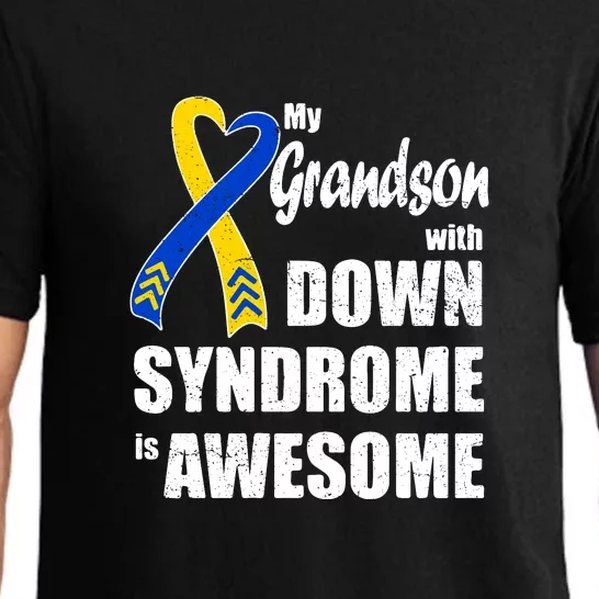 My Grandson With Down Syndrome Is Awesome Gift Family Matching Pajama Set