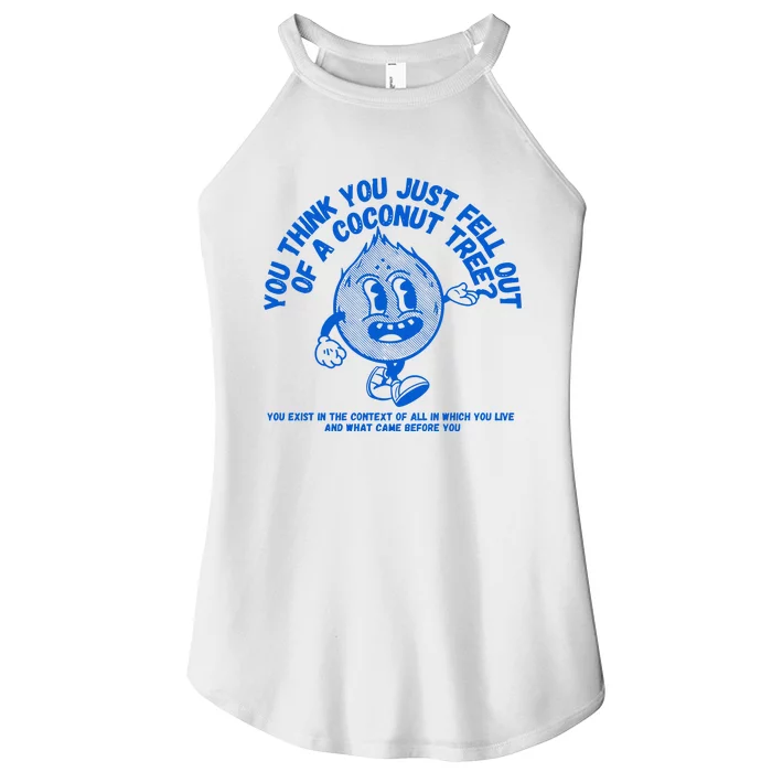 Mark Glasgow You Think You Fell Out Of A Coconut Tree Kamala Harris Women’s Perfect Tri Rocker Tank