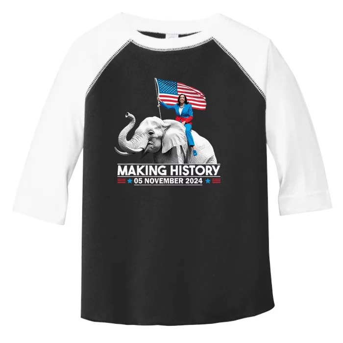 Making History 05 November 2024 Kamala Harris Toddler Fine Jersey T-Shirt