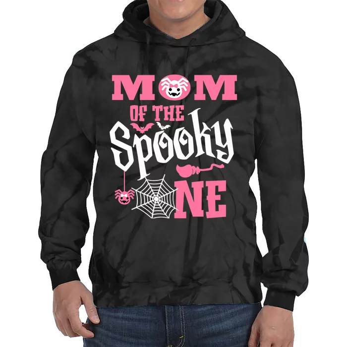 Mom Halloween 1st Birthday Matching Family Spooky One Girl Tie Dye Hoodie