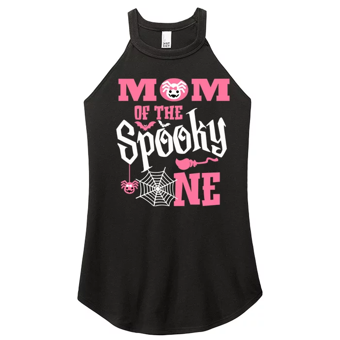 Mom Halloween 1st Birthday Matching Family Spooky One Girl Women’s Perfect Tri Rocker Tank