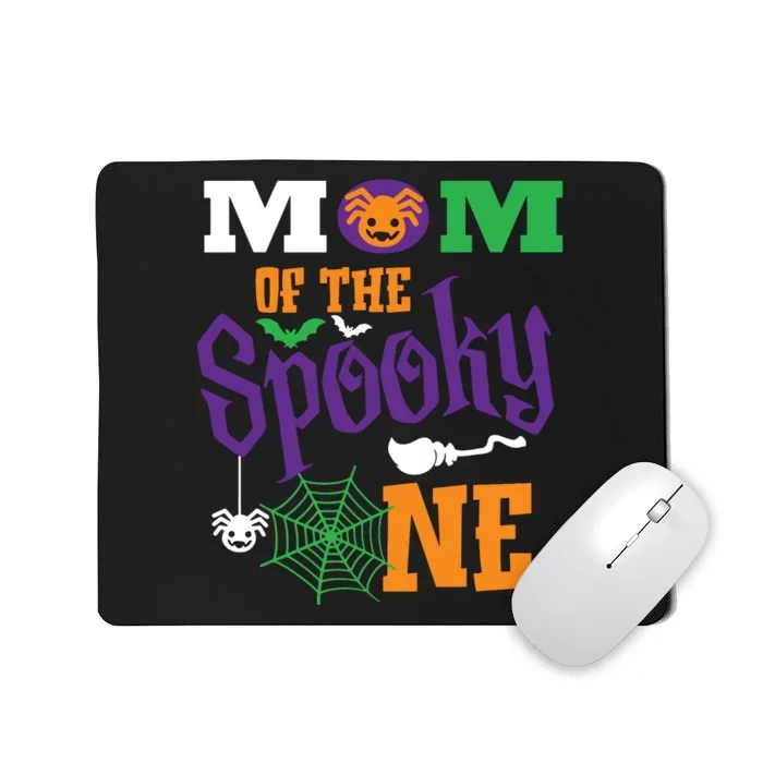 Mom Halloween 1st Birthday Matching Family Spooky One Boy Mousepad