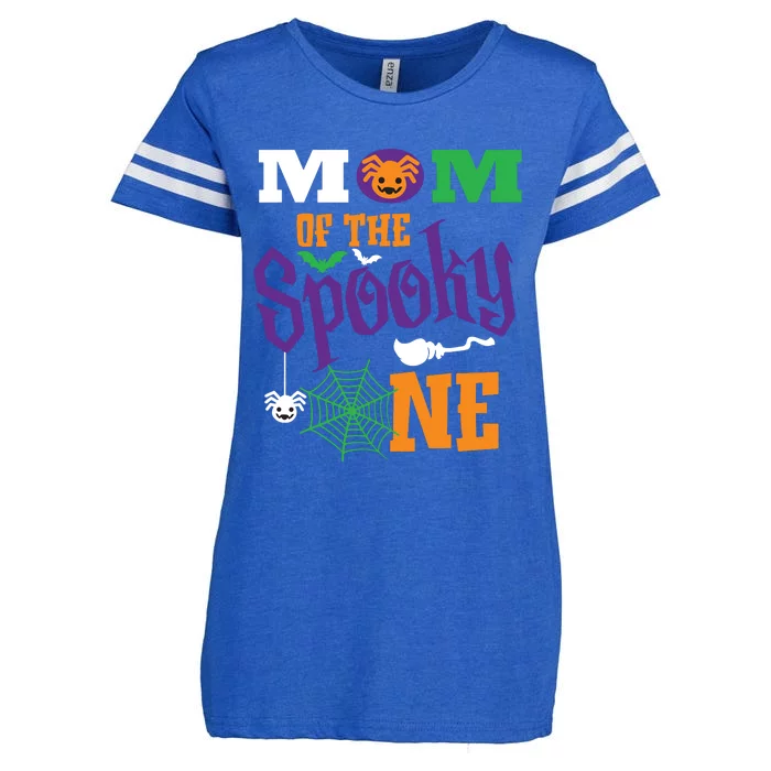 Mom Halloween 1st Birthday Matching Family Spooky One Boy Enza Ladies Jersey Football T-Shirt