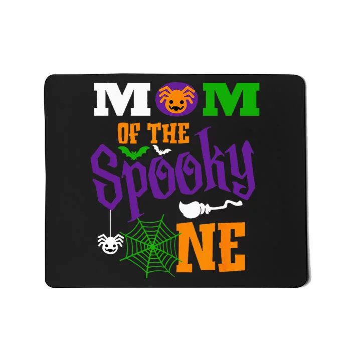 Mom Halloween 1st Birthday Matching Family Spooky One Boy Mousepad