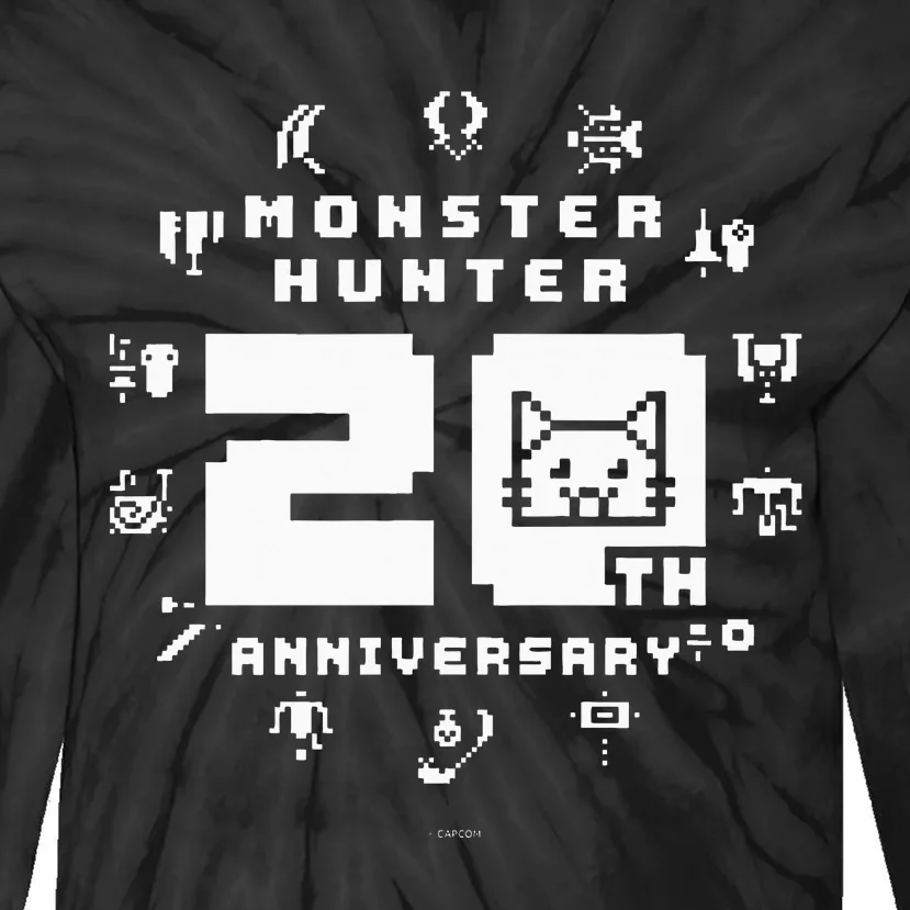 Monster Hunter 20th Anniversary Cute Logo (A) Tie-Dye Long Sleeve Shirt