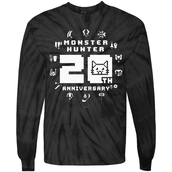 Monster Hunter 20th Anniversary Cute Logo (A) Tie-Dye Long Sleeve Shirt