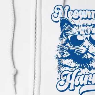 Meowmala Harris 2024 Funny Cat Lady Full Zip Hoodie