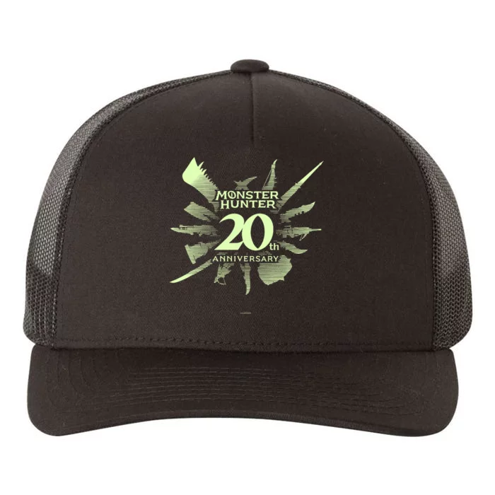 Monster Hunter 20th Anniversary Logo (C) Yupoong Adult 5-Panel Trucker Hat