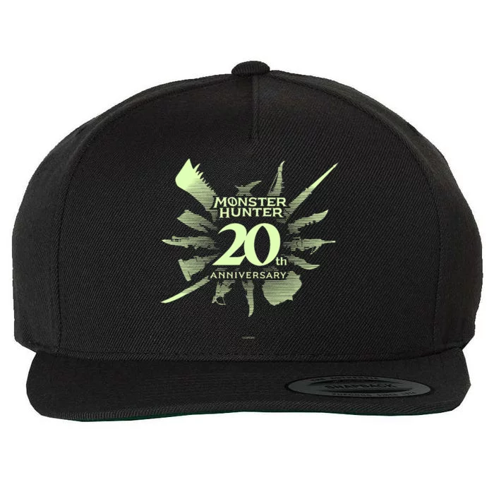 Monster Hunter 20th Anniversary Logo (C) Wool Snapback Cap