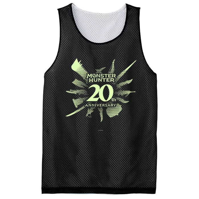 Monster Hunter 20th Anniversary Logo (C) Mesh Reversible Basketball Jersey Tank