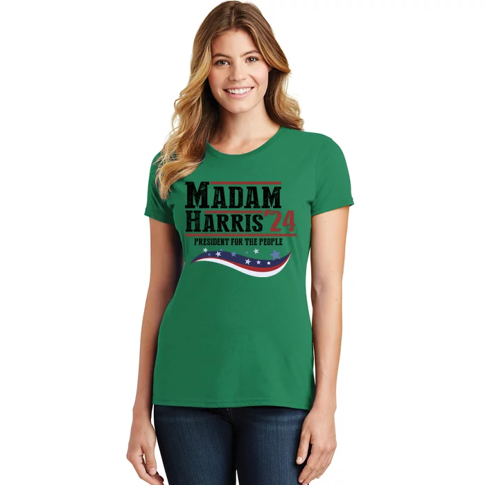 Madam Harris 2024 President For The People Women's T-Shirt