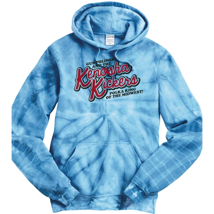 Mens Home Alone Kenosha Kickers Logo Tie Dye Hoodie