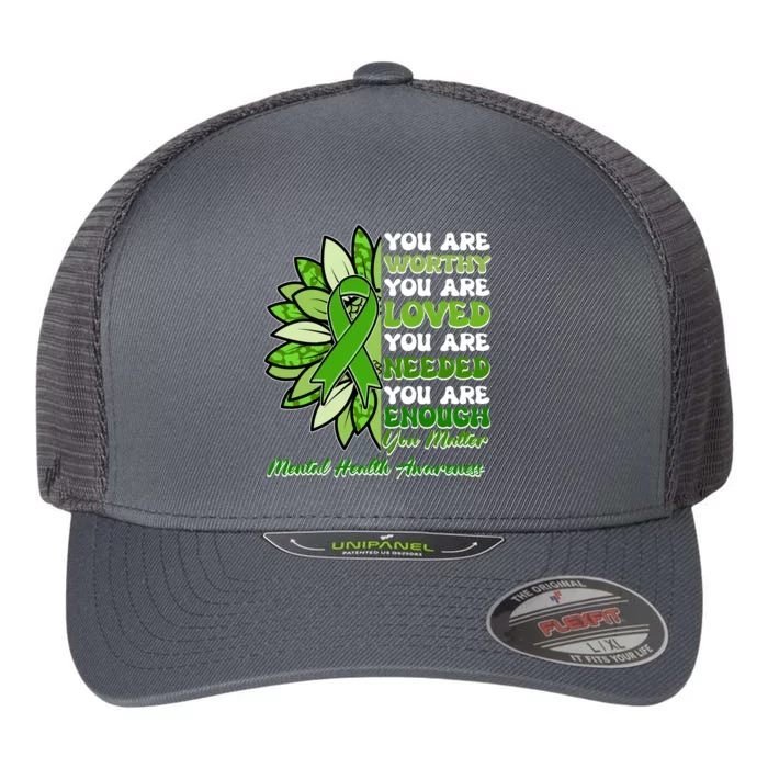 Mental Health Awareness You Matter Flexfit Unipanel Trucker Cap