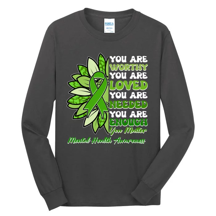 Mental Health Awareness You Matter Tall Long Sleeve T-Shirt