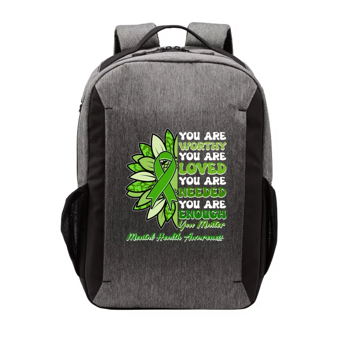 Mental Health Awareness You Matter Vector Backpack