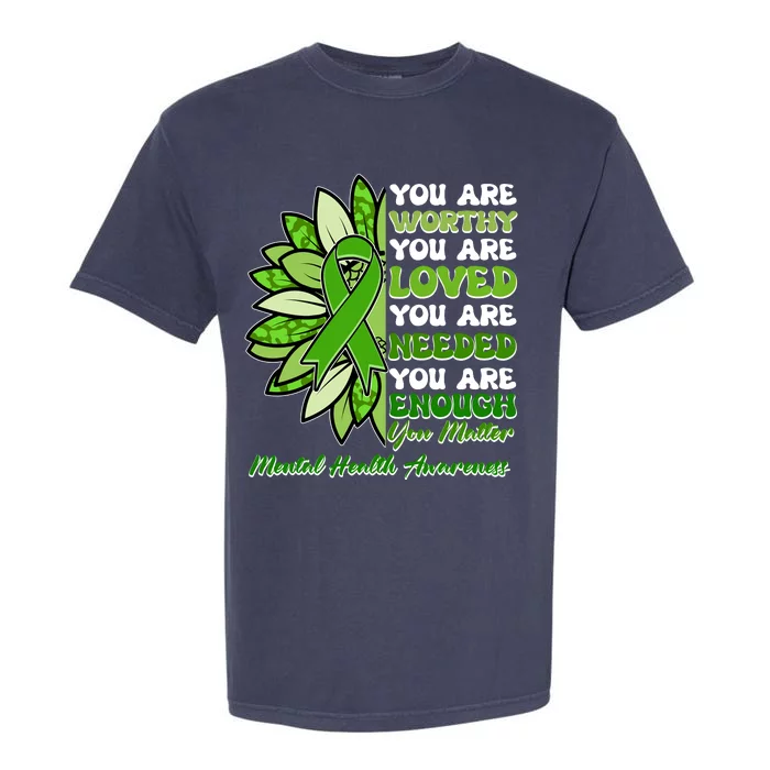 Mental Health Awareness You Matter Garment-Dyed Heavyweight T-Shirt