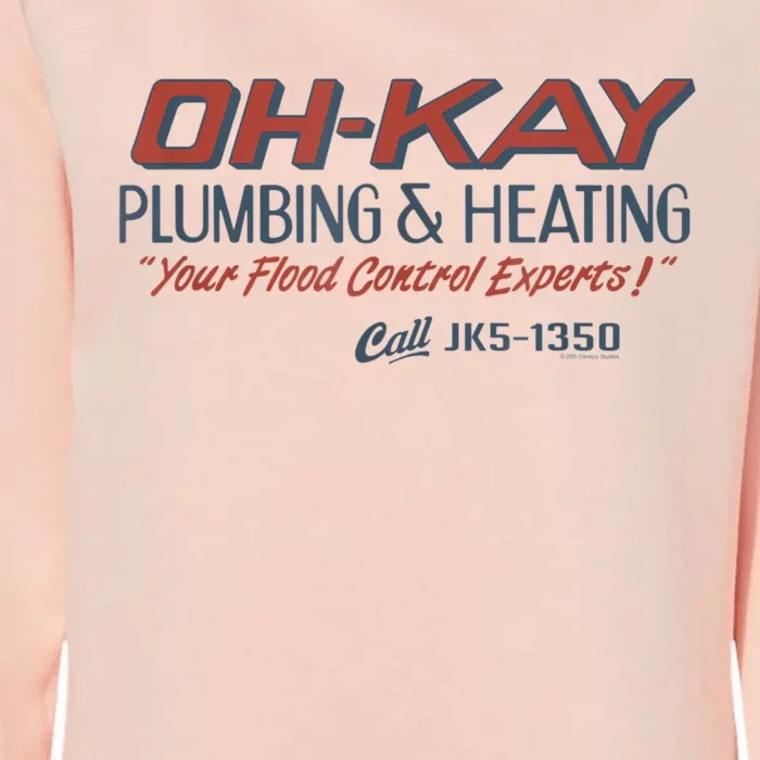 Mens Home Alone OHKAY Plumbing & Heating Womens California Wash Sweatshirt