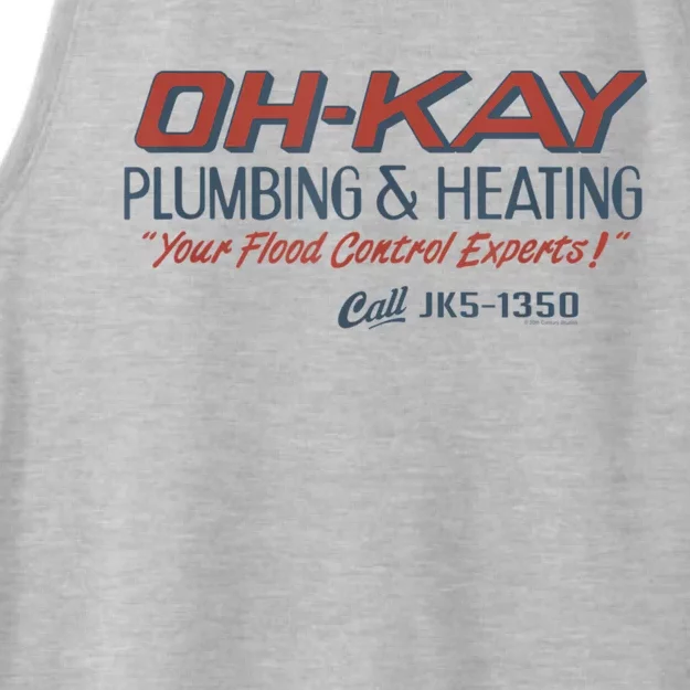 Mens Home Alone OHKAY Plumbing & Heating Ladies Tri-Blend Wicking Tank