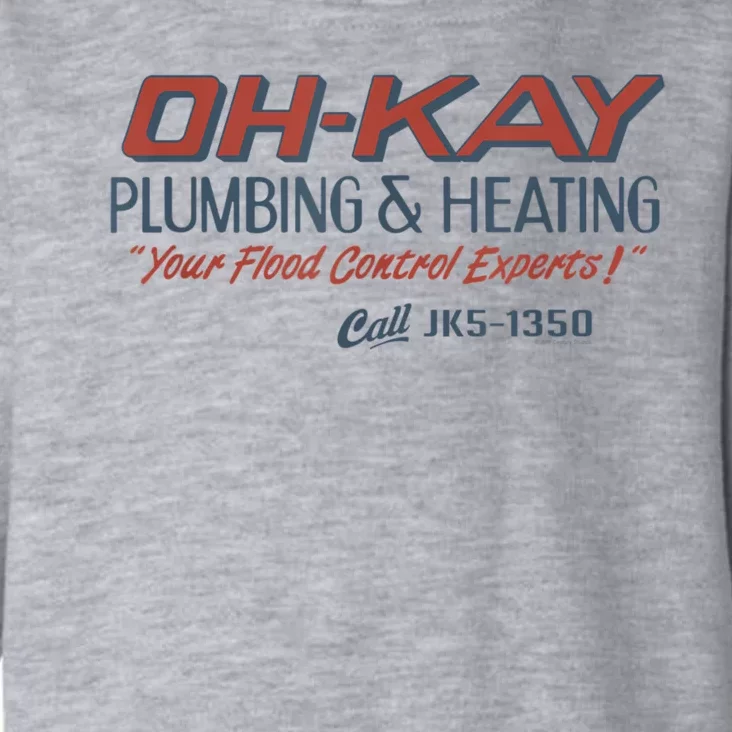 Mens Home Alone OHKAY Plumbing & Heating Toddler Hoodie