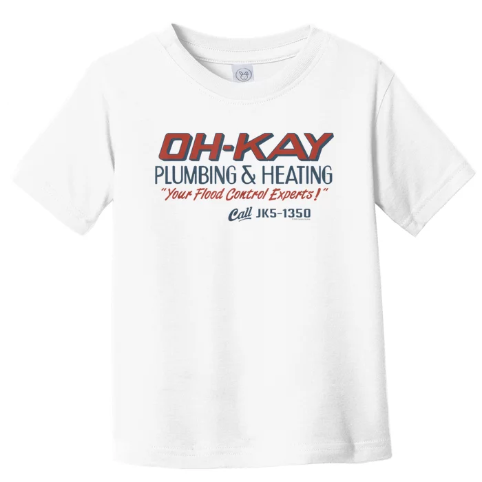 Mens Home Alone OHKAY Plumbing & Heating Toddler T-Shirt