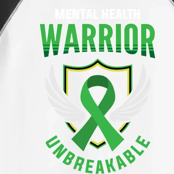 Mental Health Awareness Or Tal Health Warrior Unbreakable Gift Toddler Fine Jersey T-Shirt