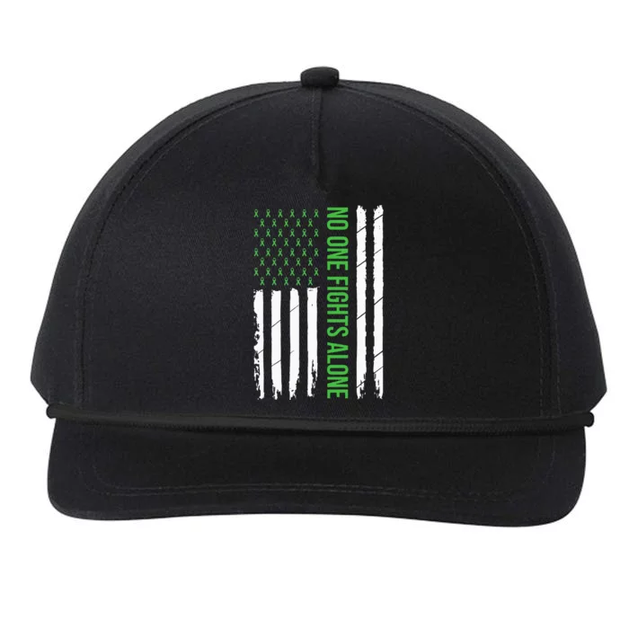 Mental Health Awareness Green Ribbon Snapback Five-Panel Rope Hat