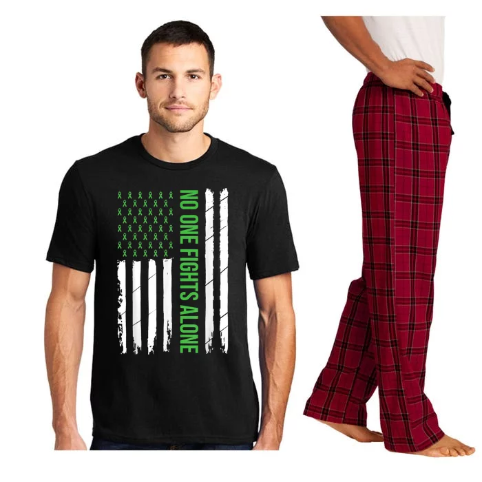 Mental Health Awareness Green Ribbon Pajama Set