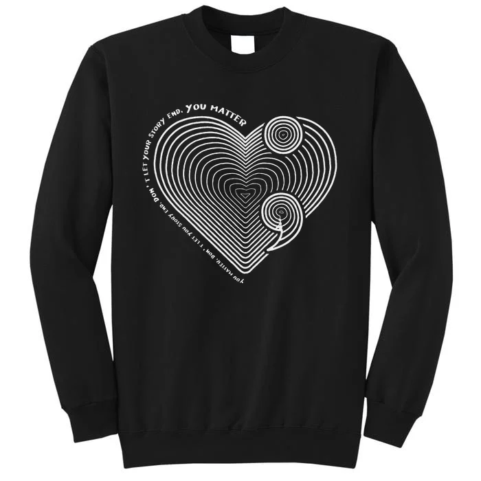 Mental Health Awareness Heart SemiColon Anti Suicide Sweatshirt