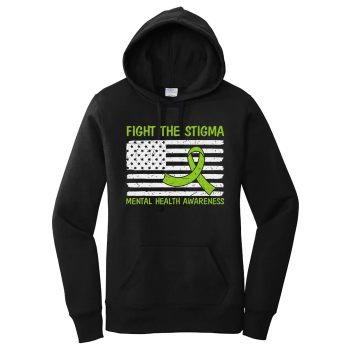 Mental Health Awareness Fight the Stigma Mental Health Women's Pullover Hoodie