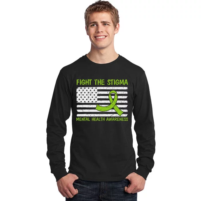 Mental Health Awareness Fight the Stigma Mental Health Tall Long Sleeve T-Shirt