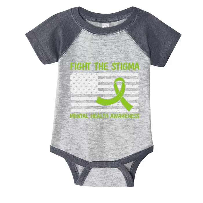 Mental Health Awareness Fight the Stigma Mental Health Infant Baby Jersey Bodysuit