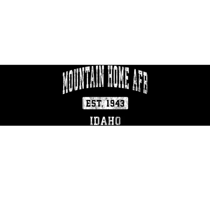 Mountain Home Afb Idaho Id Vintage Sports Established Bumper Sticker