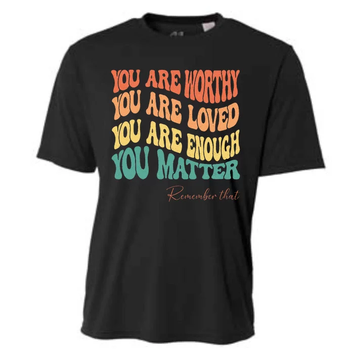 Mental Health Awareness With Our You Matter Cooling Performance Crew T-Shirt