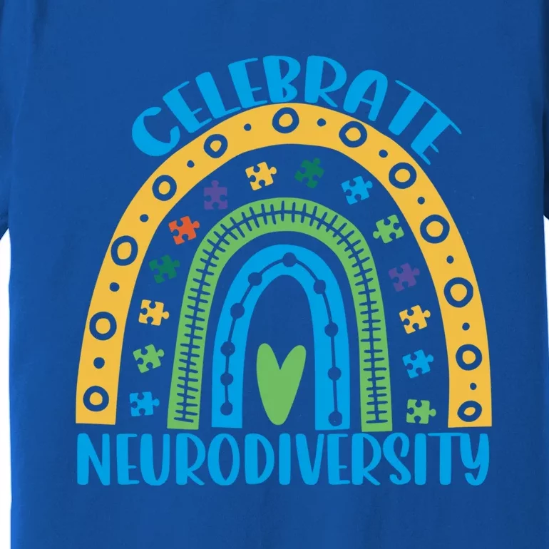 Mental Health Autism Awareness Celebrate Neurodiversity Gift Premium T-Shirt