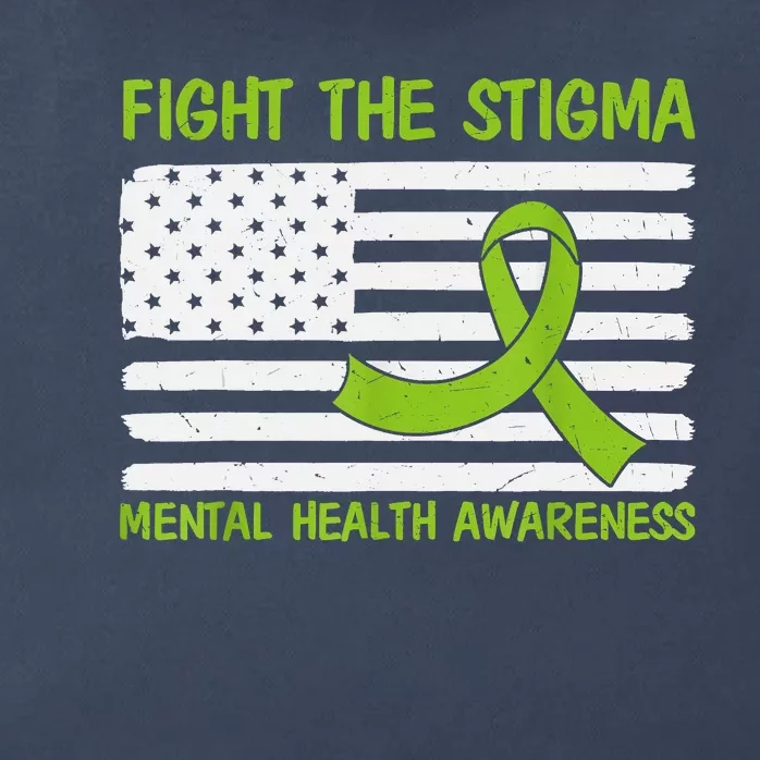 Mental Health Awareness Fight The Stigma Mental Health Zip Tote Bag