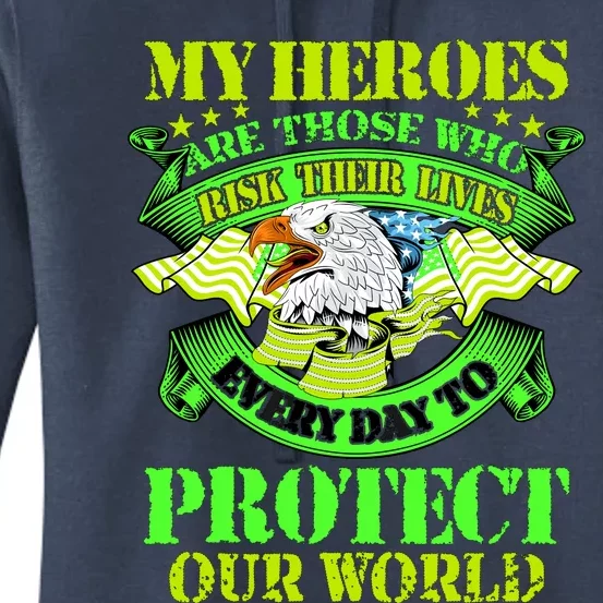 My Heroes Are Those Who Veteran Women's Pullover Hoodie